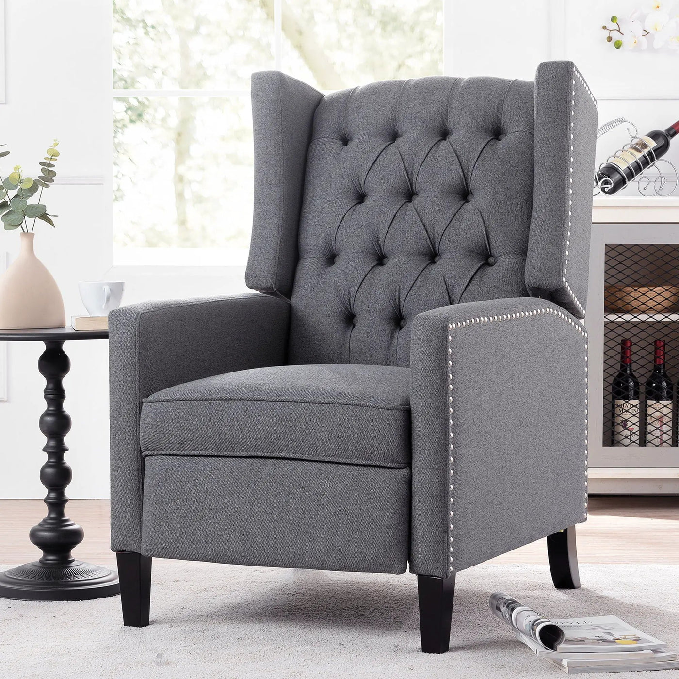 Manual Wing Chair Recliner by Unique Piece Furniture