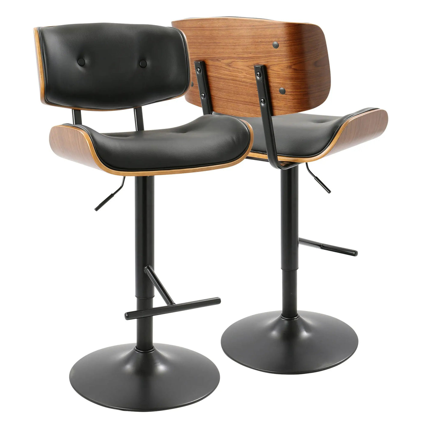 Lombardi - Mid Century Modern Adjustable Barstool by HouseOfZazla