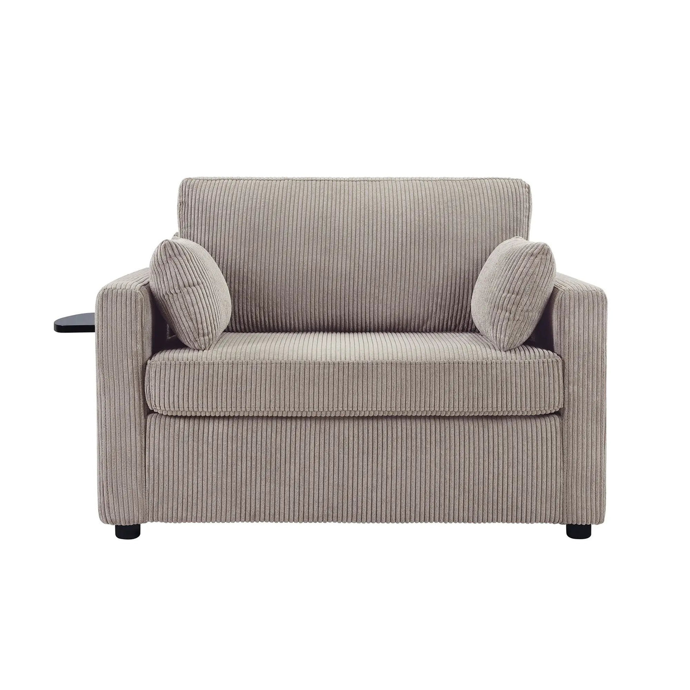 Sleeper Sofa With Foldable Mattress, USB Ports, Side Table & Storage Pocket by HouseOfZazla