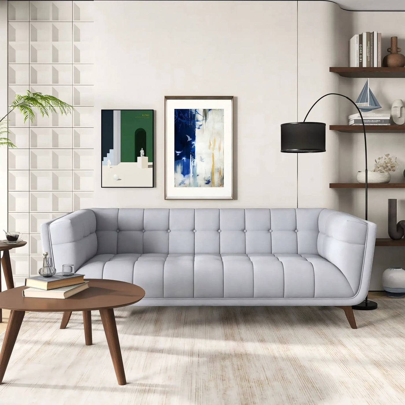 Addison - Mid-Century Modern Design Tufted Sofa by HouseOfZazla
