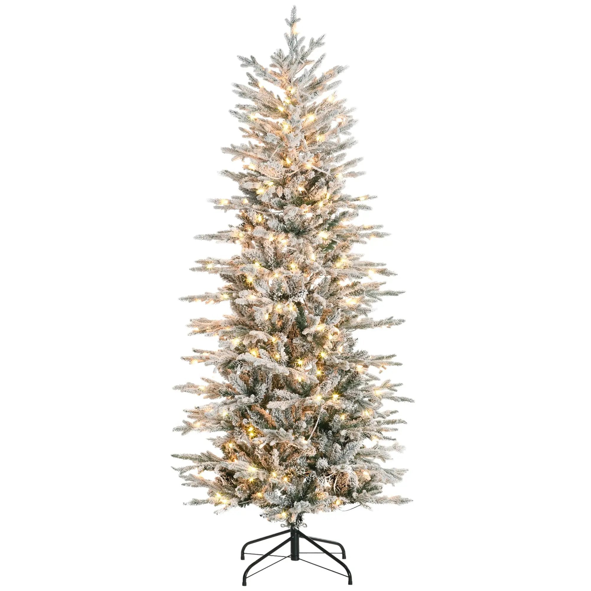 HOMCOM 6ft Tall Prelit Artificial Christmas Tree by HouseOfZazla