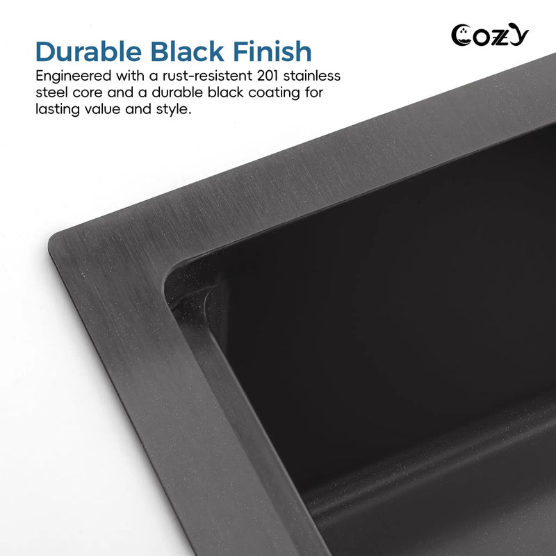 Waterfall Kitchen Sink, Stainless Steel Single Bowl by HouseOfZazla