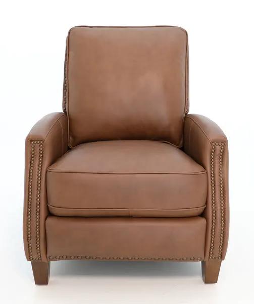 Melrose - Push Thru The Arm Recliner - Saddle by Unique Piece Furniture