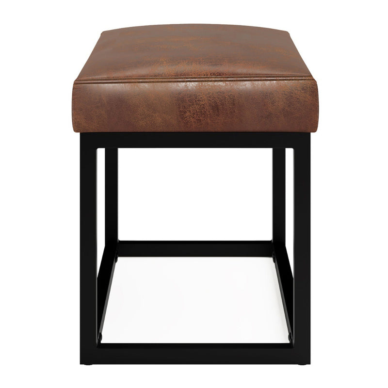 Reynolds - Small Bench - Distressed Saddle Brown by HouseOfZazla