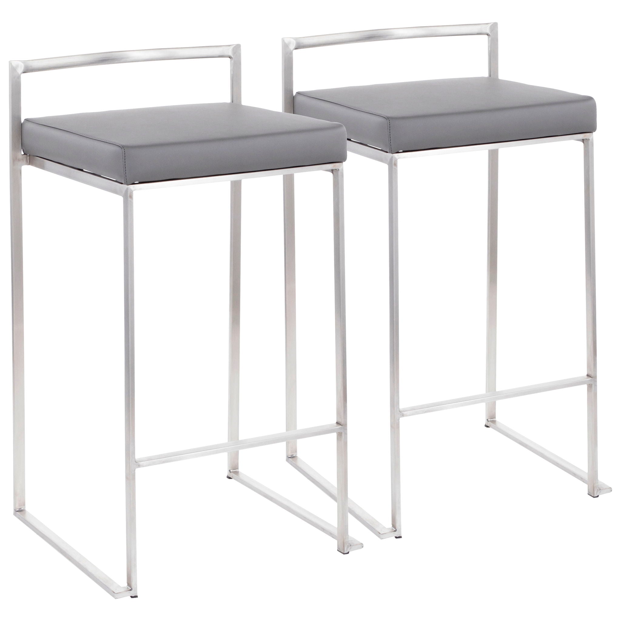Fuji - Contemporary Elegant Stackable Counter Stool Set by HouseOfZazla