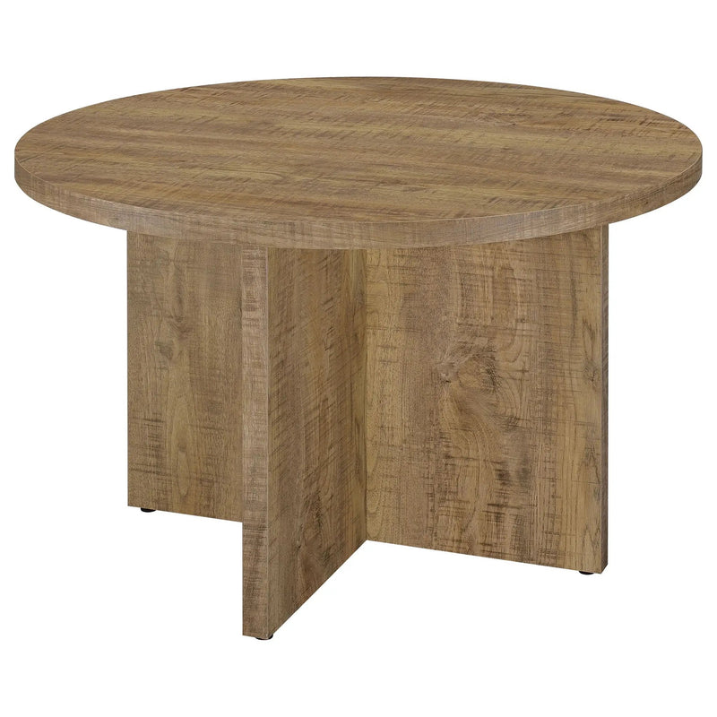 Jamestown Round 47-inch Composite Wood Dining Table Mango by Unique Piece Furniture