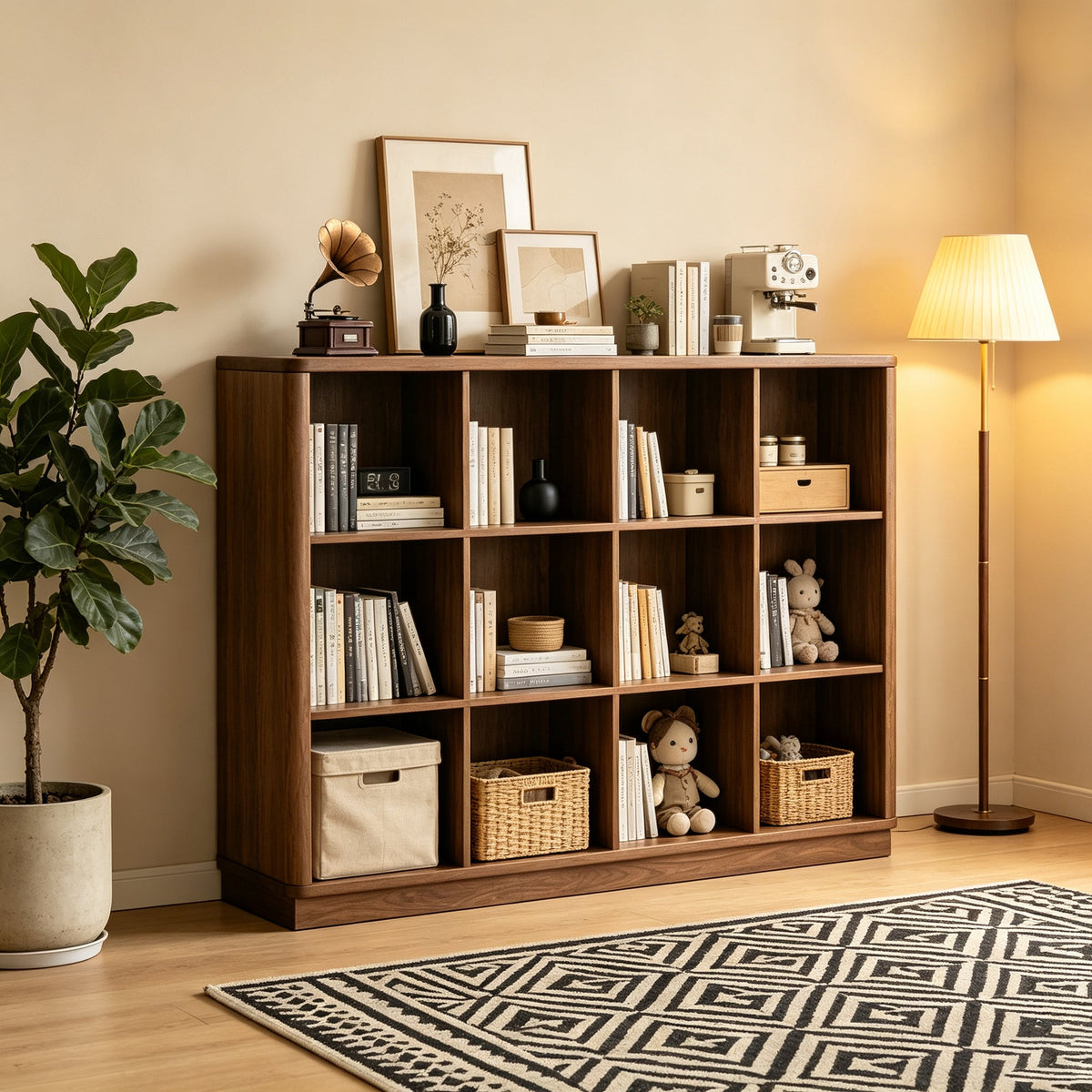 Book Shelf Cube Storage Organizer Bookcase - 12 Cubes