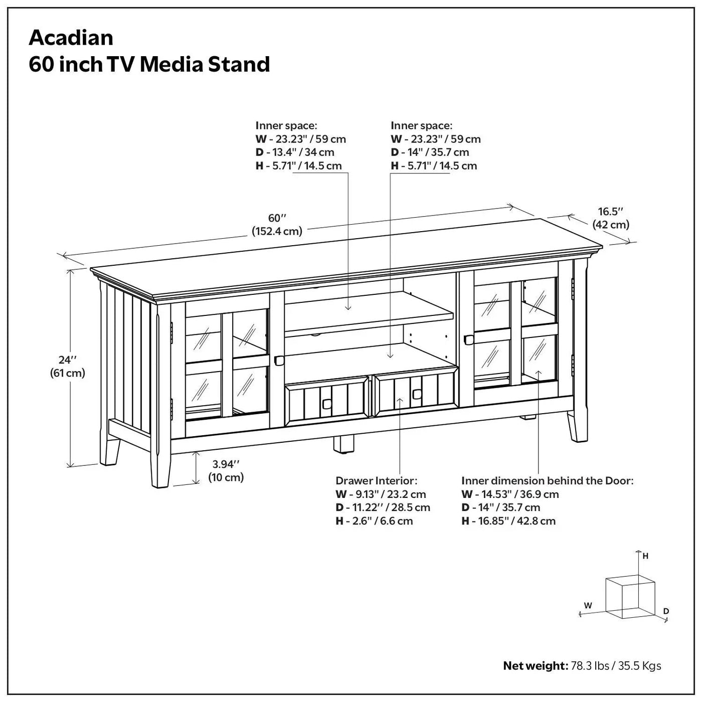 Acadian - TV Media Stand by HouseOfZazla