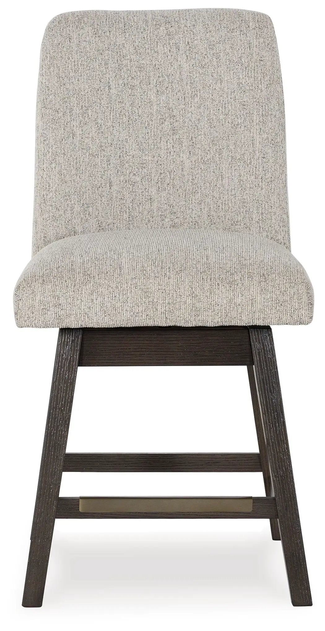 Burkhaus - Upholstered Swivel Barstool (Set of 2) - Beige / Dark Brown by Unique Piece Furniture
