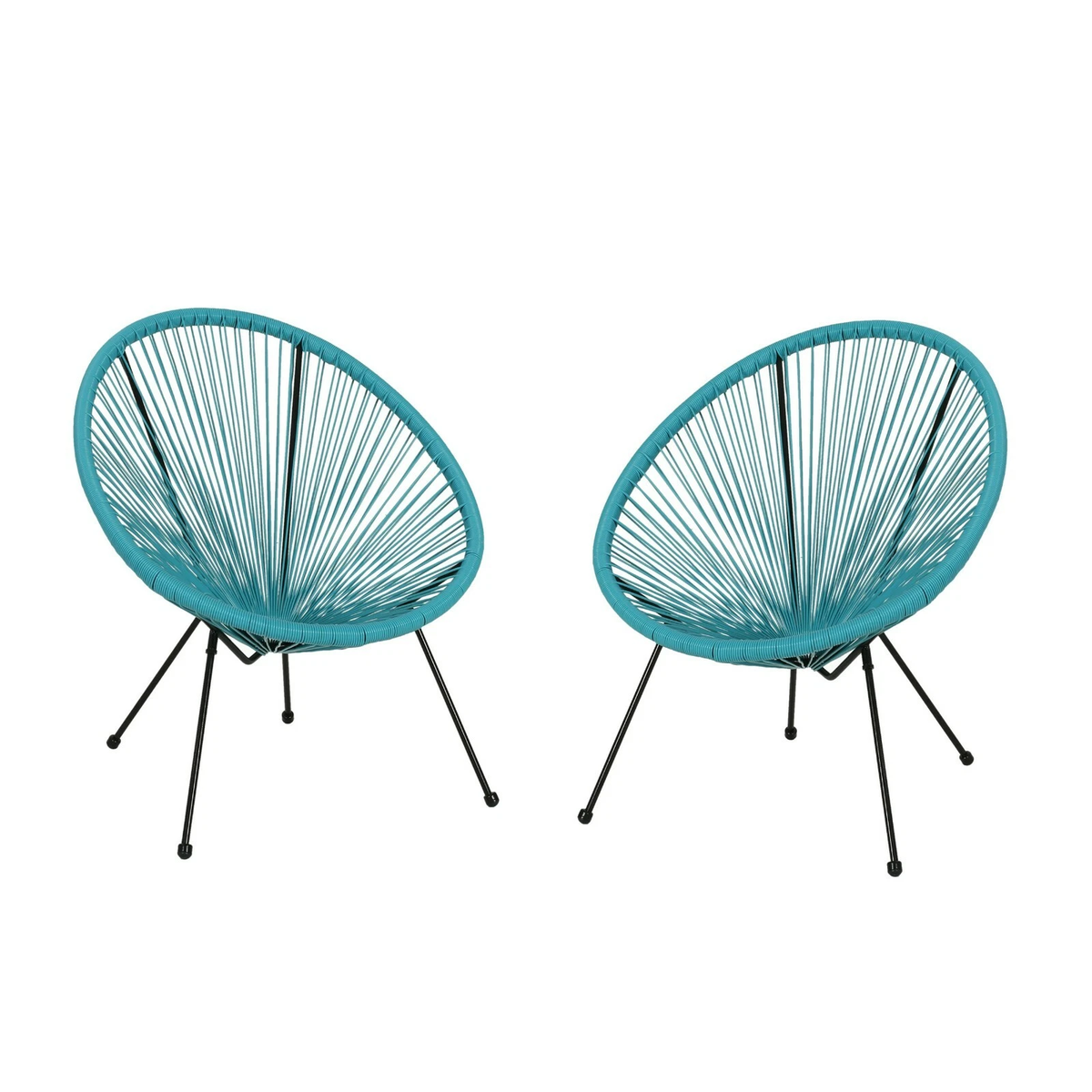 Anson Chair Set of 2 Patio Seating with Modern Weave - Available in 4 Colors, photo 5 of 10