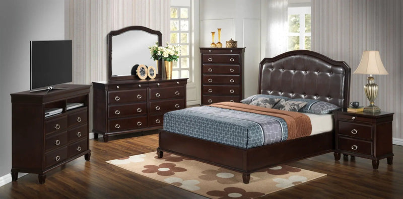 Bed With Transitional Design by Unique Piece Furniture
