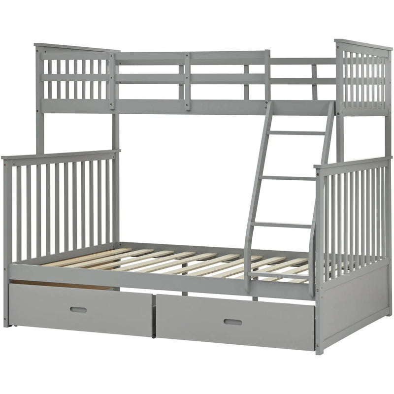 Bunk Bed With Ladder, And Safety Guard Rails by Unique Piece Furniture