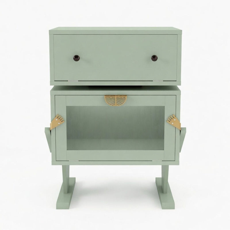Robot LED Nightstand With 360° Rotating Drawer by HouseOfZazla