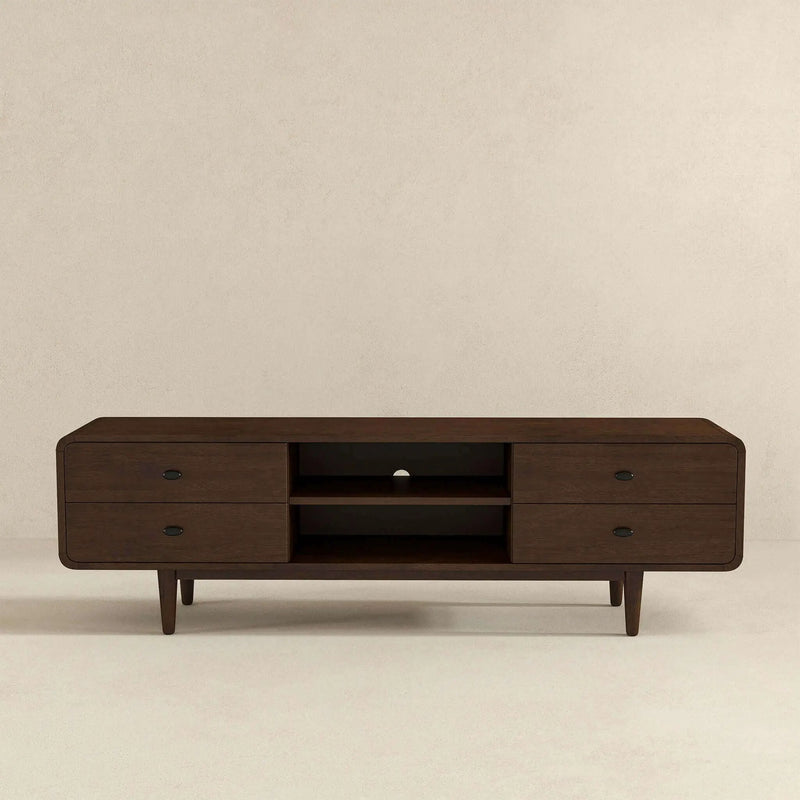 Alexa - TV Stand - Dark Brown / Wood by HouseOfZazla