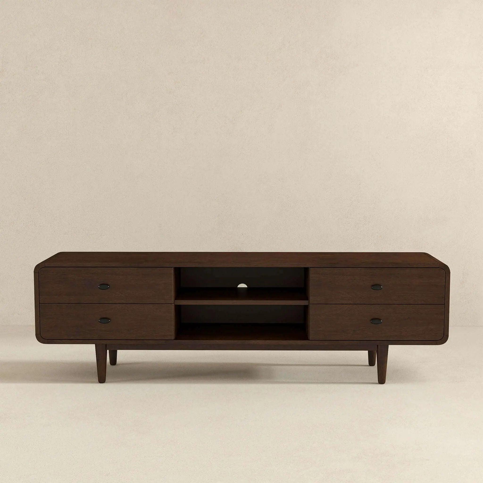 Alexa - TV Stand - Dark Brown / Wood by Unique Piece Furniture
