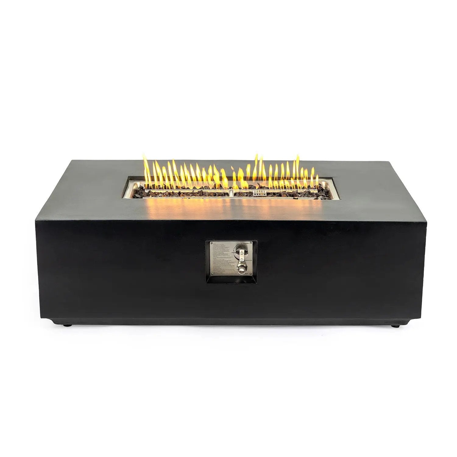 Propane / Natural Gas Fire Pit Table, 50,000 BTU - Charcoal by HouseOfZazla