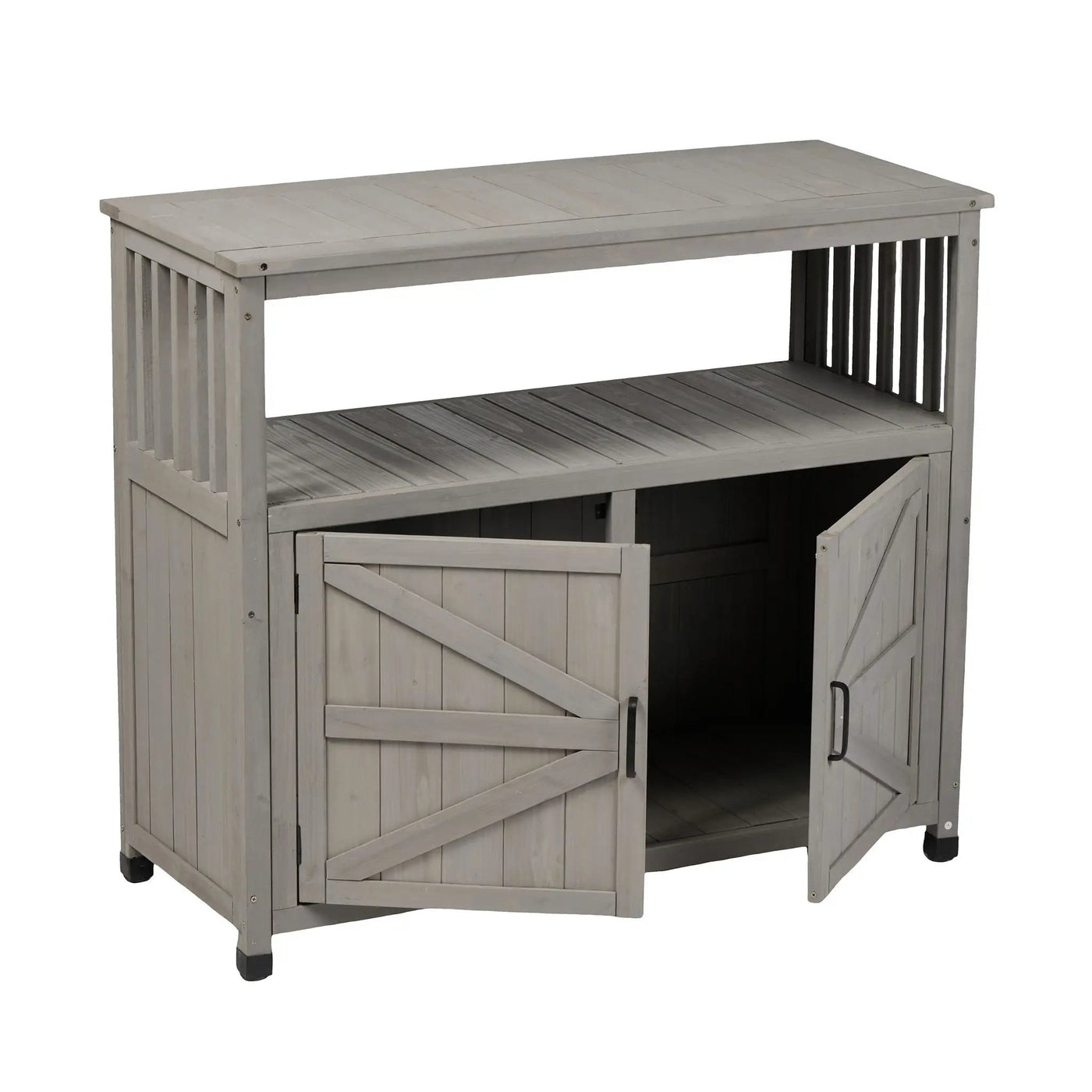 Patio Bar Table Set With Storage by HouseOfZazla