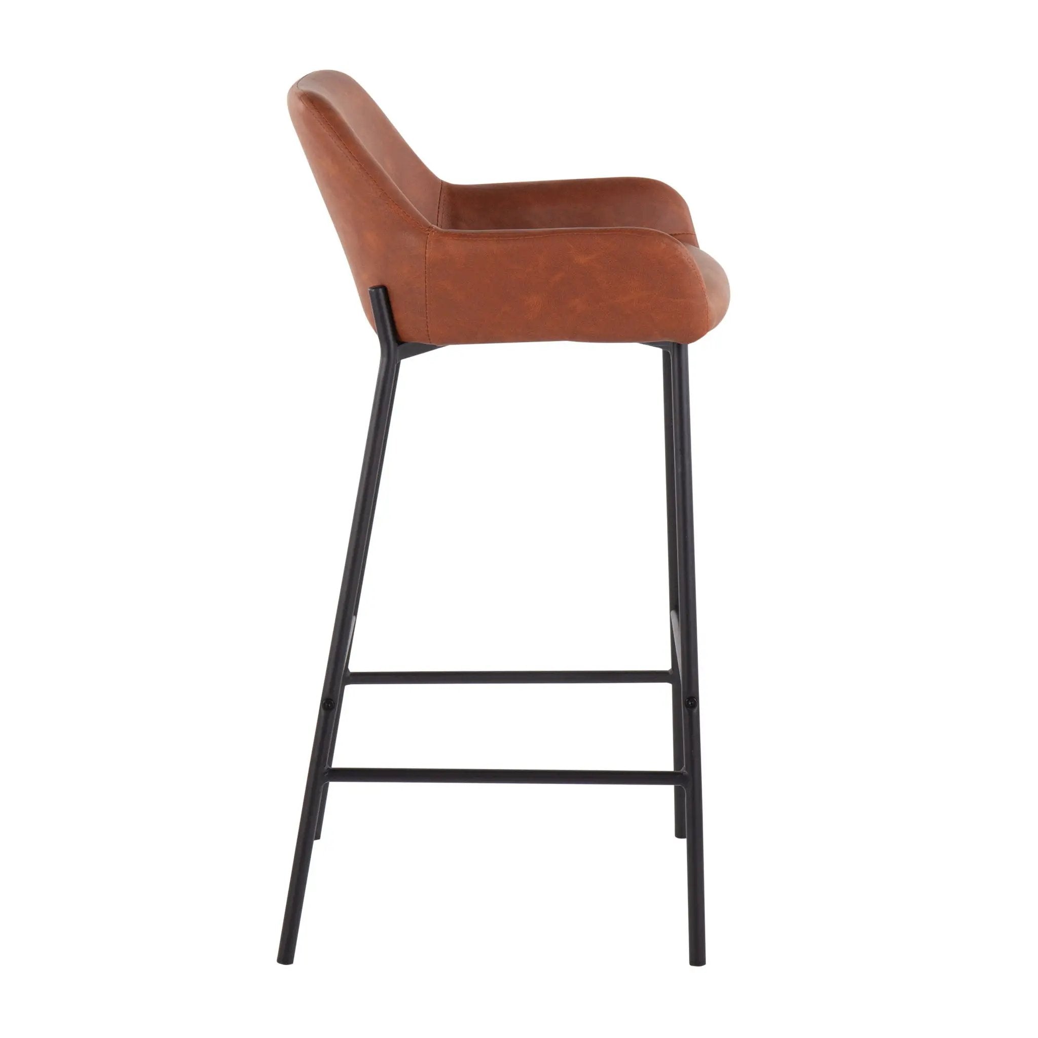 Daniella - Industrial Fixed Height Bar Stool (Set of 2) by Unique Piece Furniture