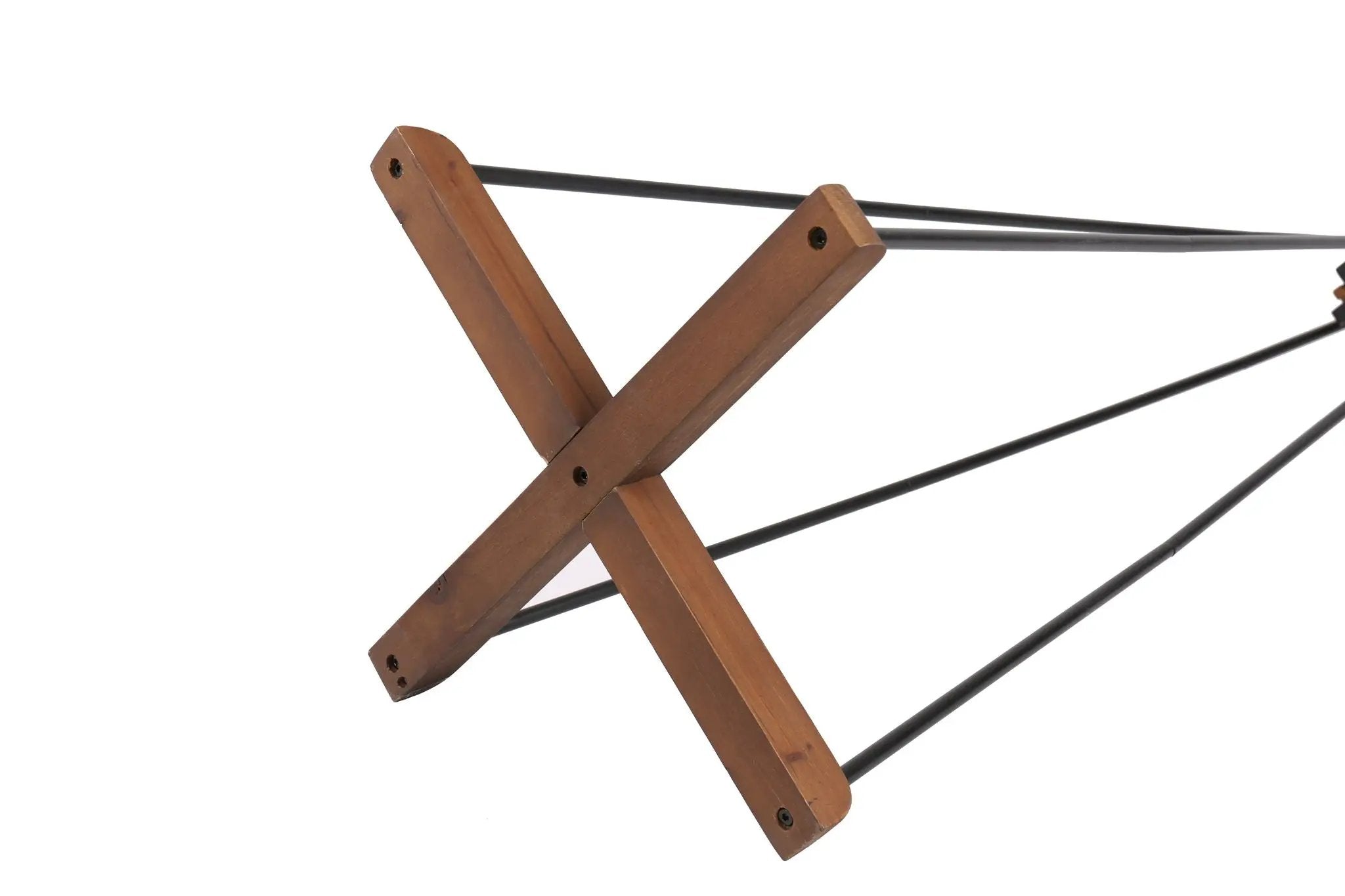 Reclaimed Wood And Metal Freestanding Coat Rack With Hooks Use In Bedroom, Living Room - Natural by HouseOfZazla