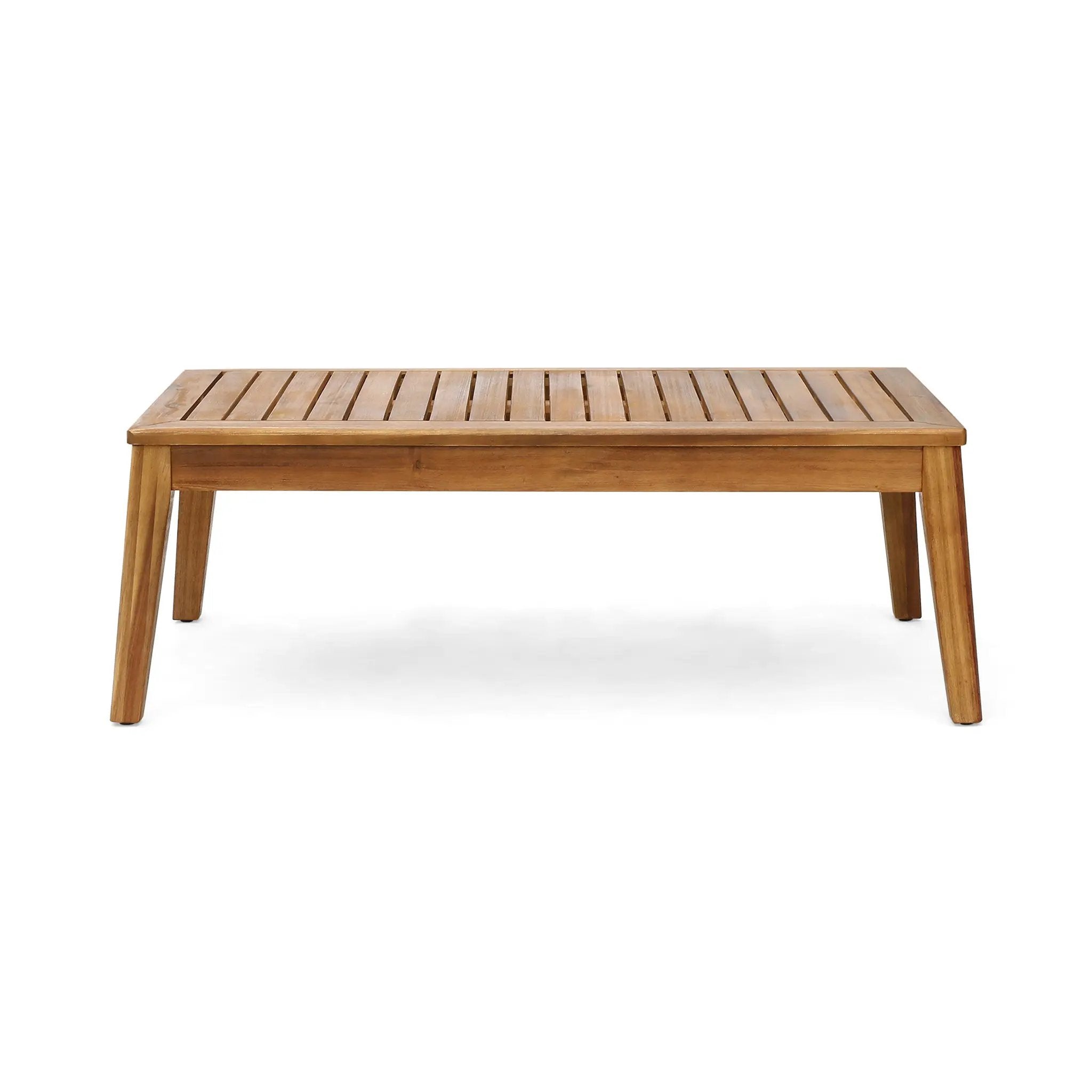 Outdoor L Shape 3pcs Acacia Wood Patio Sofa Set by HouseOfZazla