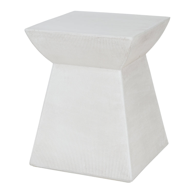 Antique-Textured Magnesium Oxide Outdoor Side Table by HouseOfZazla