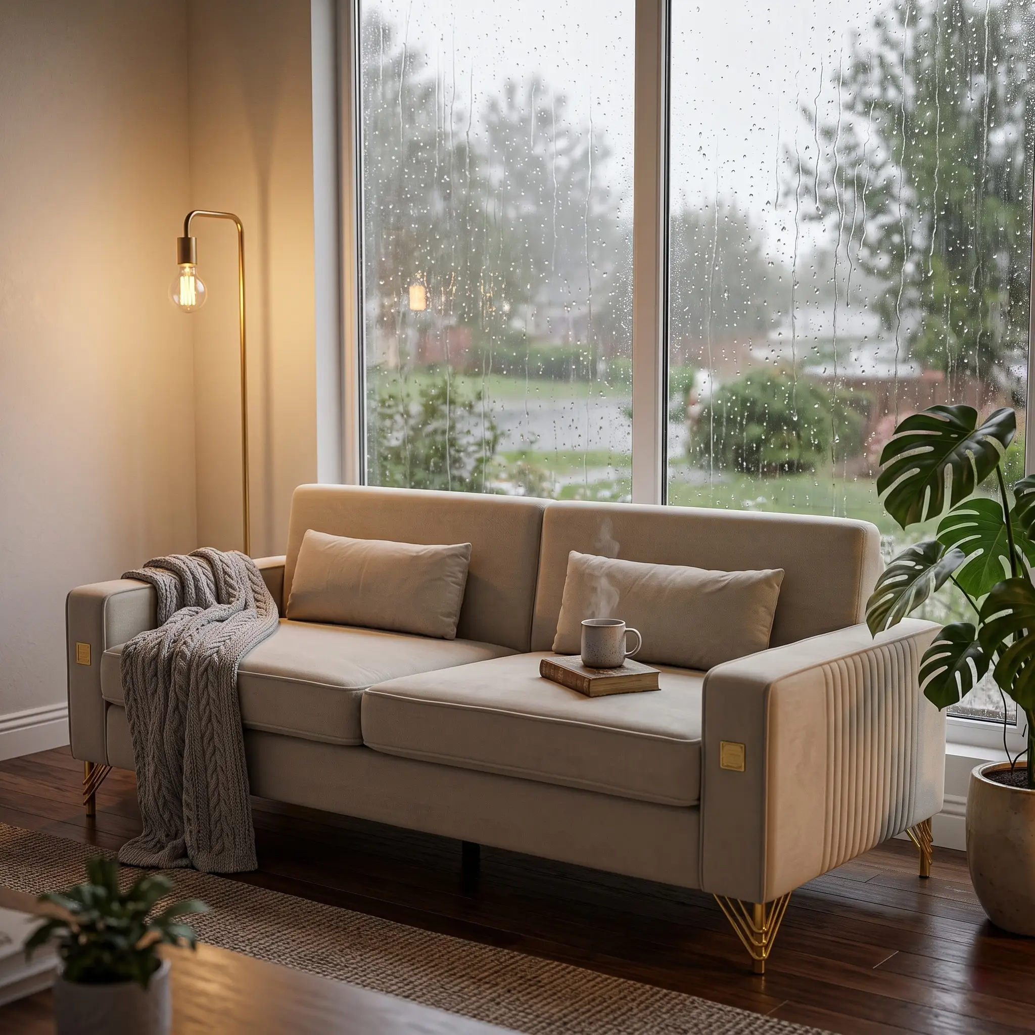 Modern FX-P18-BE Sofa by HouseOfZazla