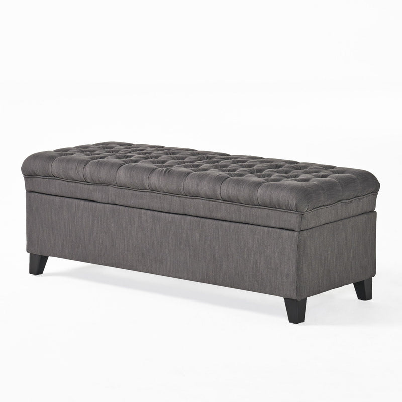 Juliana Storage Ottoman With Birch Legs by HouseOfZazla