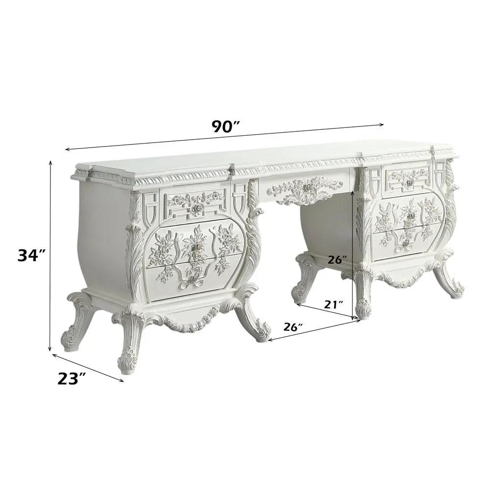 Vanaheim - Vanity Desk - Antique White by Unique Piece Furniture