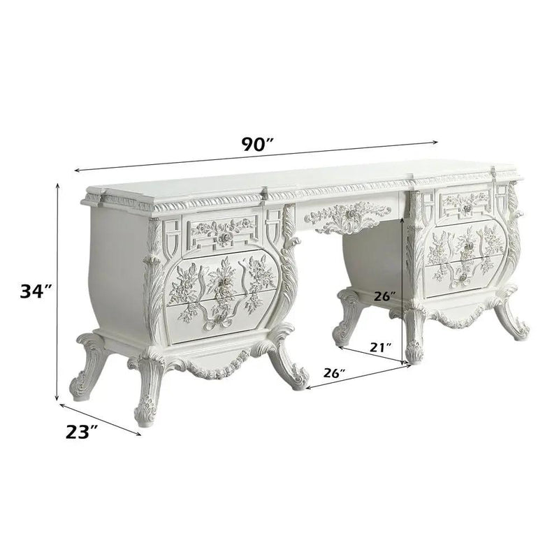 Vanaheim - Vanity Desk - Antique White by Unique Piece Furniture
