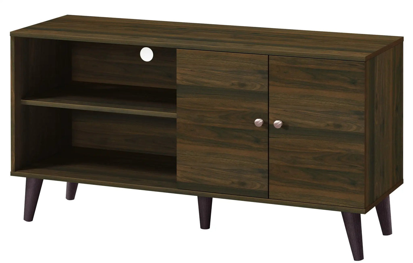 Amidon - TV Stand, With 2 Storage Shelves And 1 Cabinet by HouseOfZazla