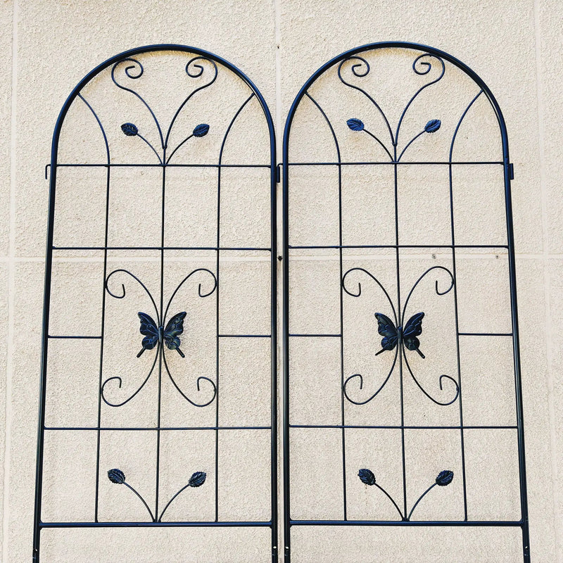Garden Metal Trellis Rustproof Trellis For Climbing Plants Outdoor Flower Support by HouseOfZazla