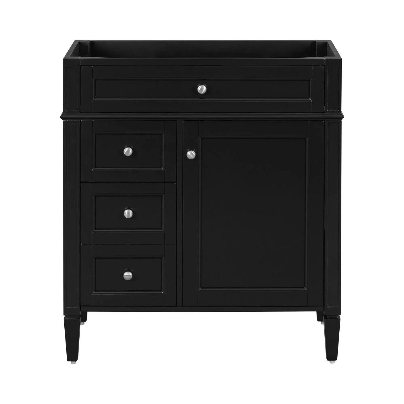 Bathroom Vanity With 2 Drawers and Tip-Out Storage Cabinet by HouseOfZazla
