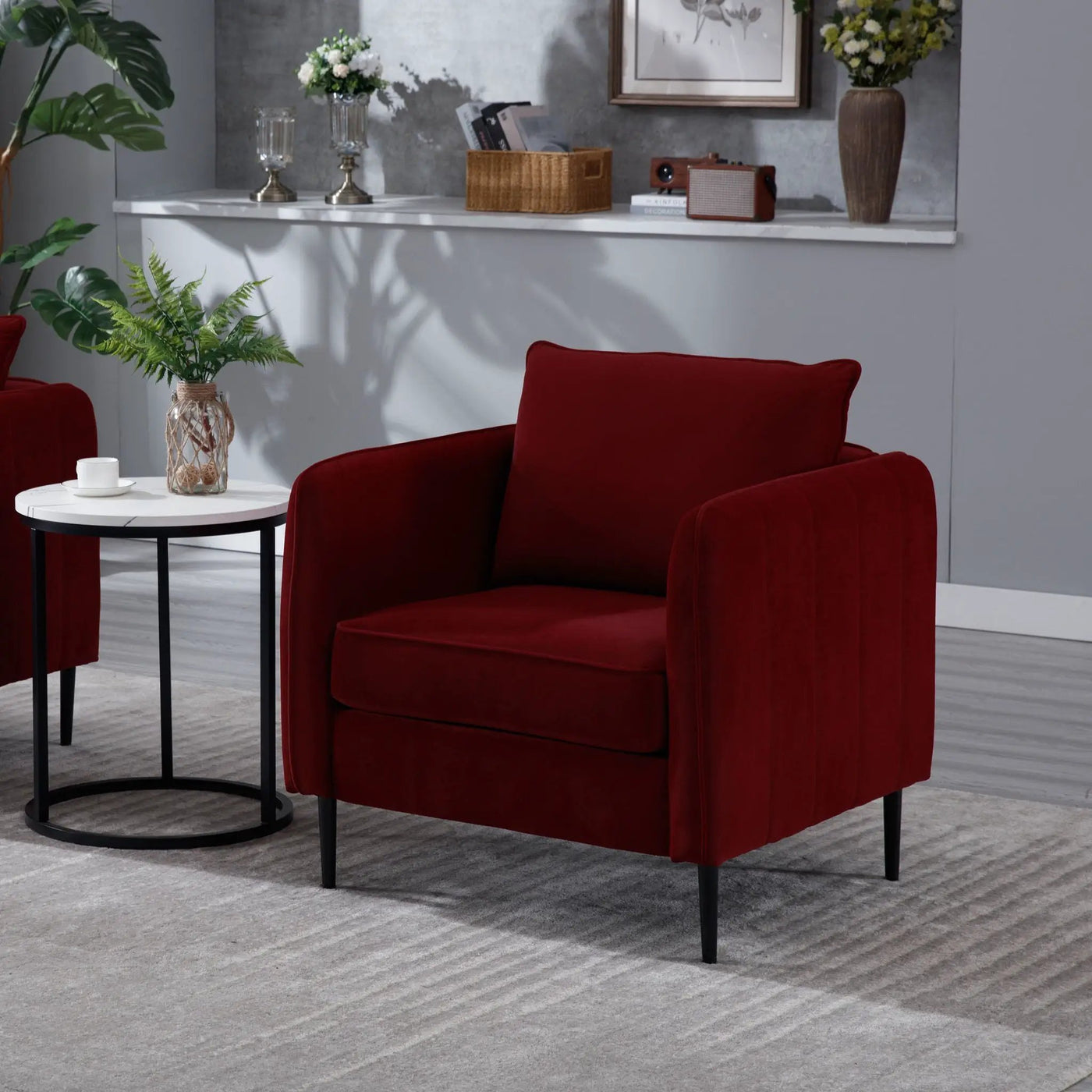Accent Chair With Pillow For Living Room by Unique Piece Furniture
