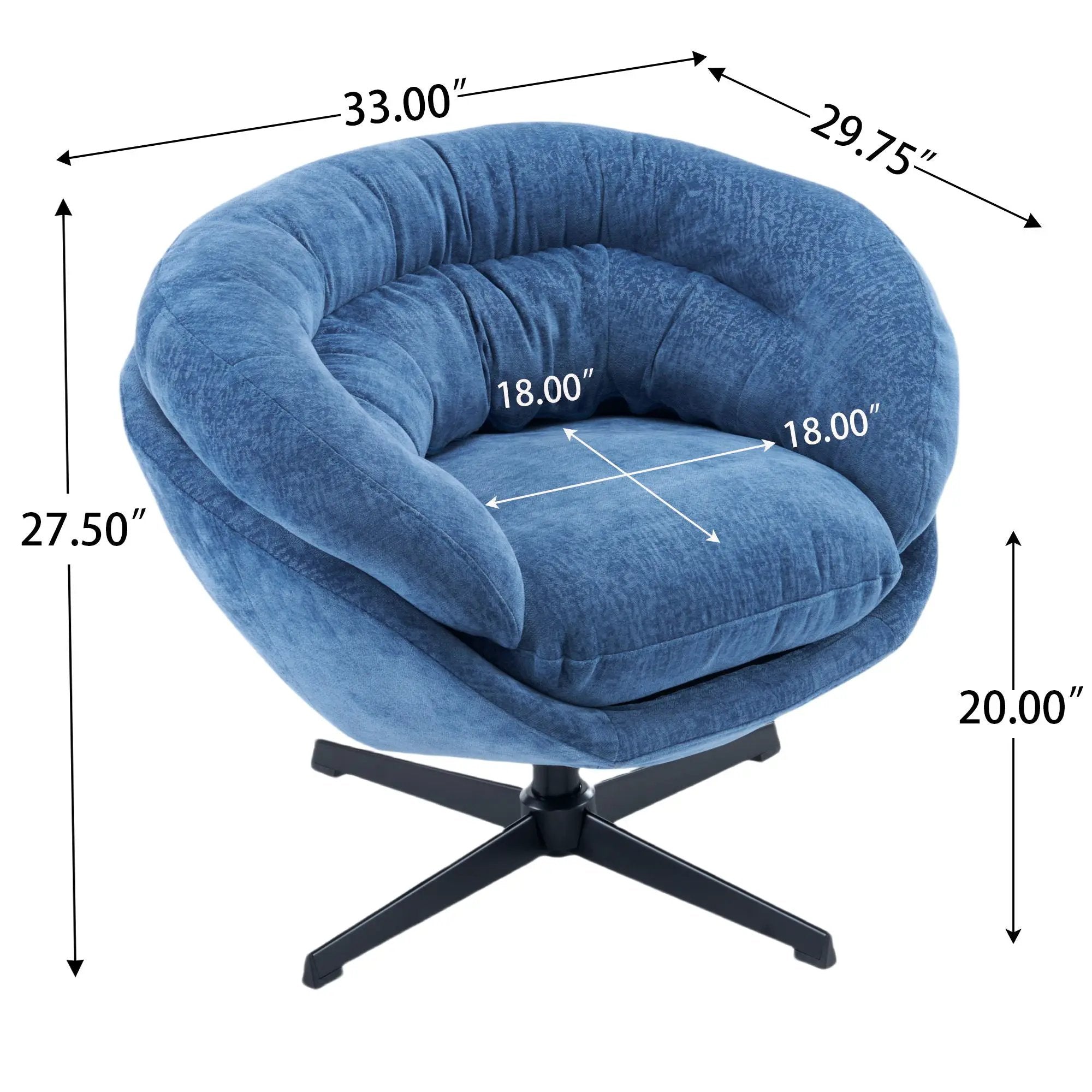 Modern Office Chair With 360 Degree Swivel by HouseOfZazla