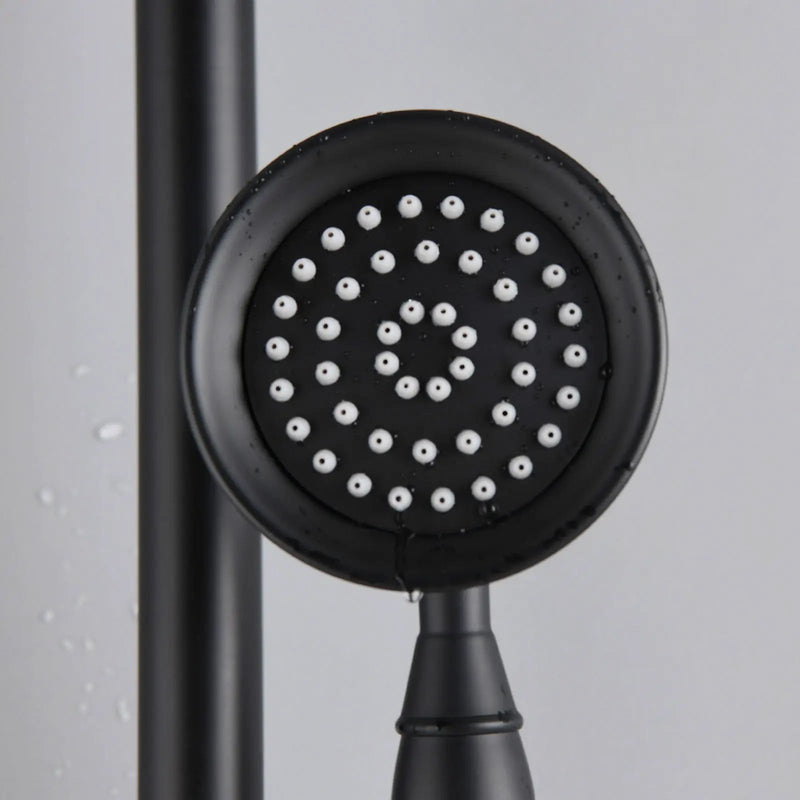 8-Inch Complete Rain Shower Combo System, Matte Black by HouseOfZazla