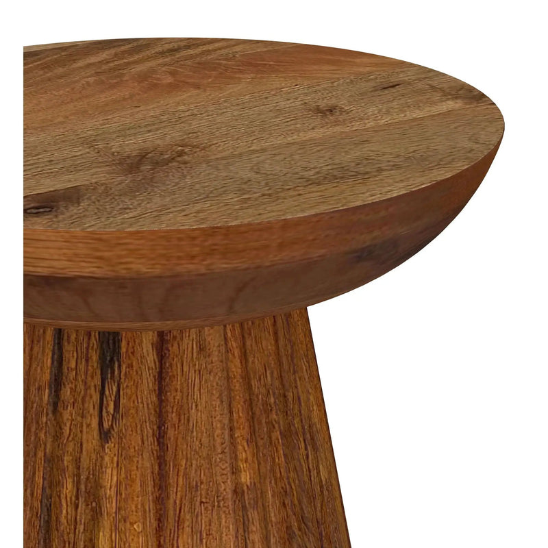 Waters - Round Accent Side Table - Honey by HouseOfZazla