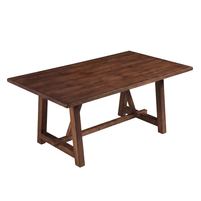 Farmhouse Style Dark Dining Table by HouseOfZazla