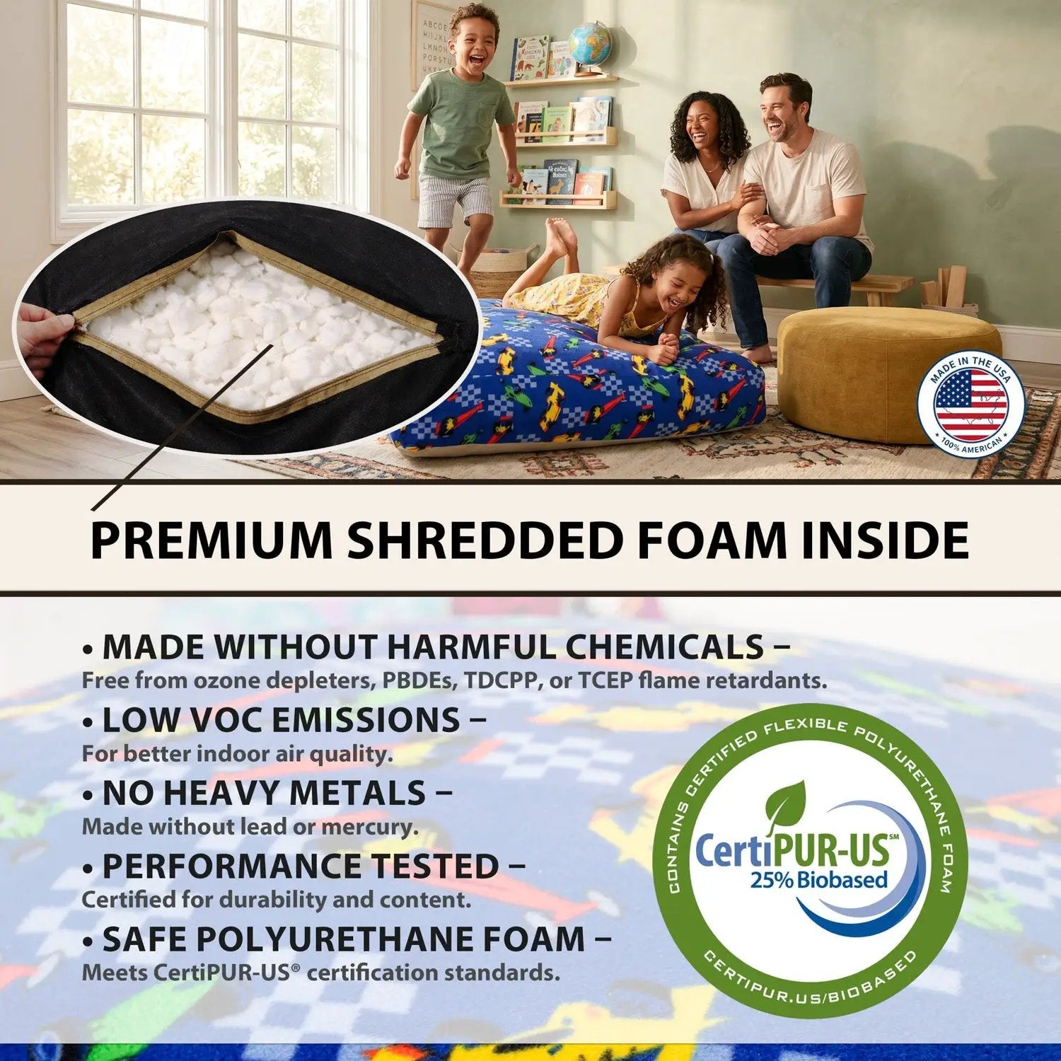 Sensory Crash Pad for Kids & Adults – Premium Landing Mat by HouseOfZazla