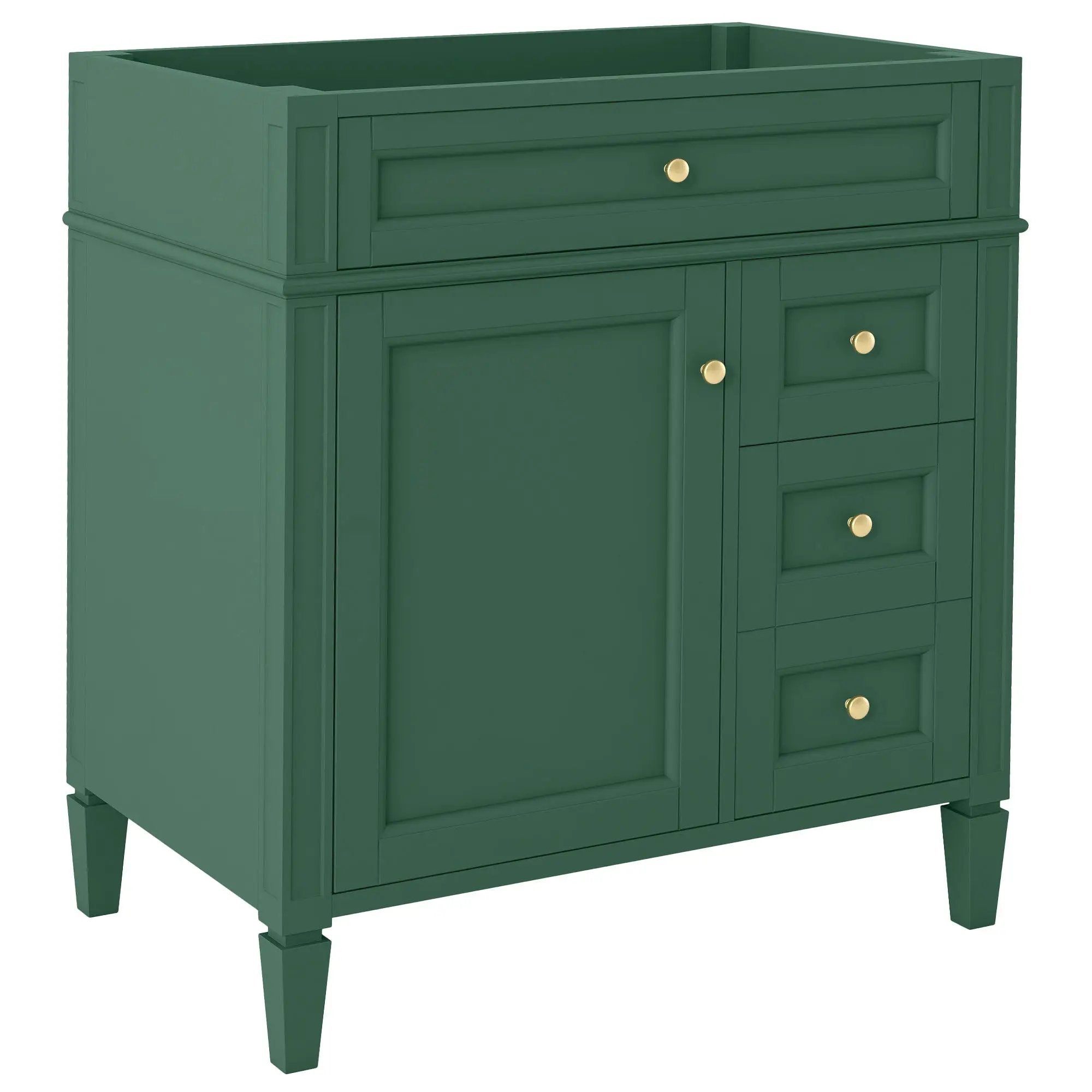 Bathroom Vanity With 2 Drawers And Tip-Out Drawer, Storage Cabinet