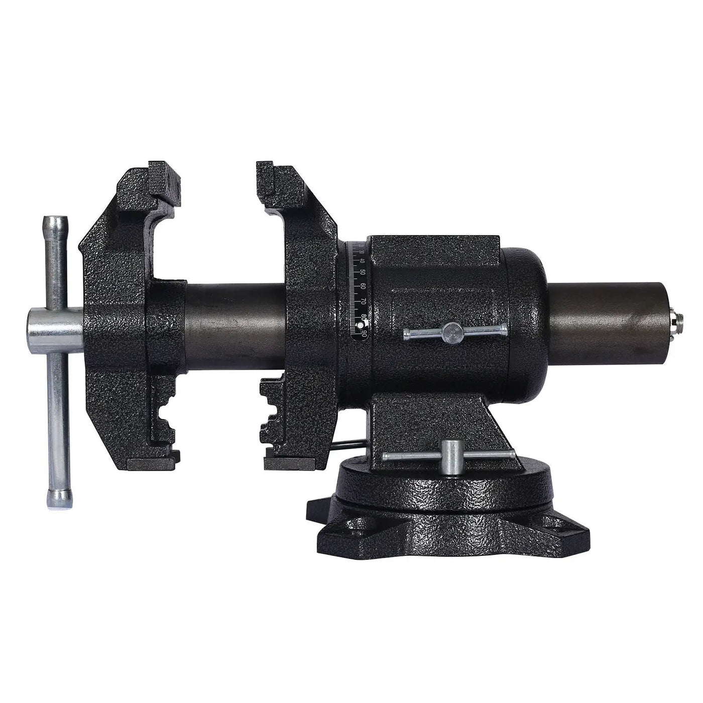Heavy Duty 5" Multi Jaw Rotating Bench Vise with 360° Swivel Base and Head by HouseOfZazla