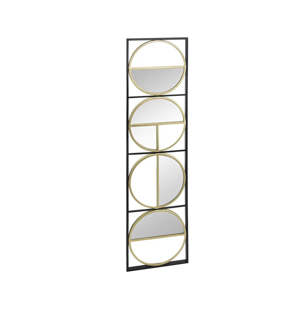 Eclectic Styling Metal Beaded Wall Mirror With Contemporary Design For Bedroom, Liveroom & Entryway by HouseOfZazla