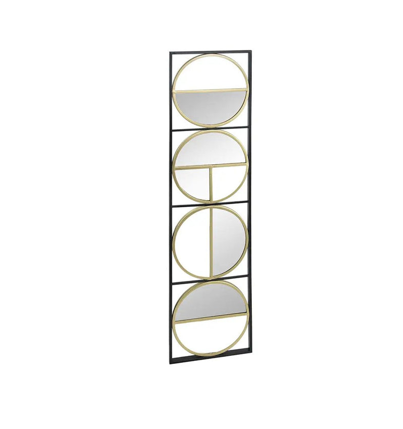 Eclectic Styling Metal Beaded Wall Mirror With Contemporary Design For Bedroom, Liveroom & Entryway by HouseOfZazla