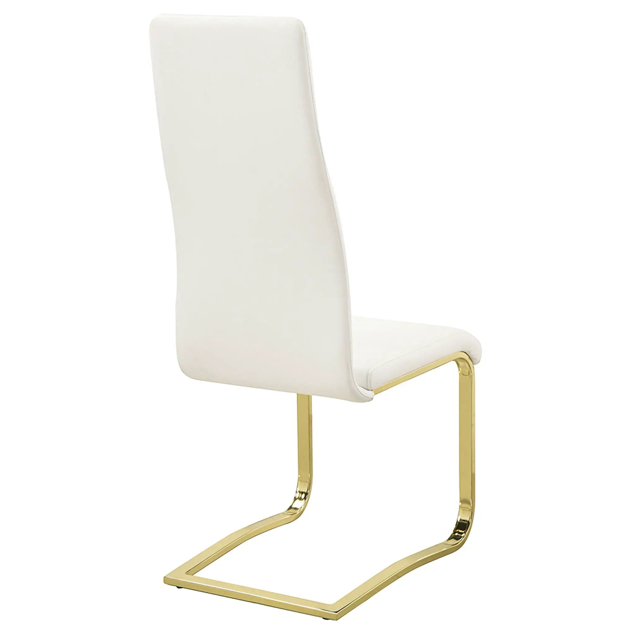 Whittingham - Dining Side Chair (Set of 4) - White / Gold by HouseOfZazla