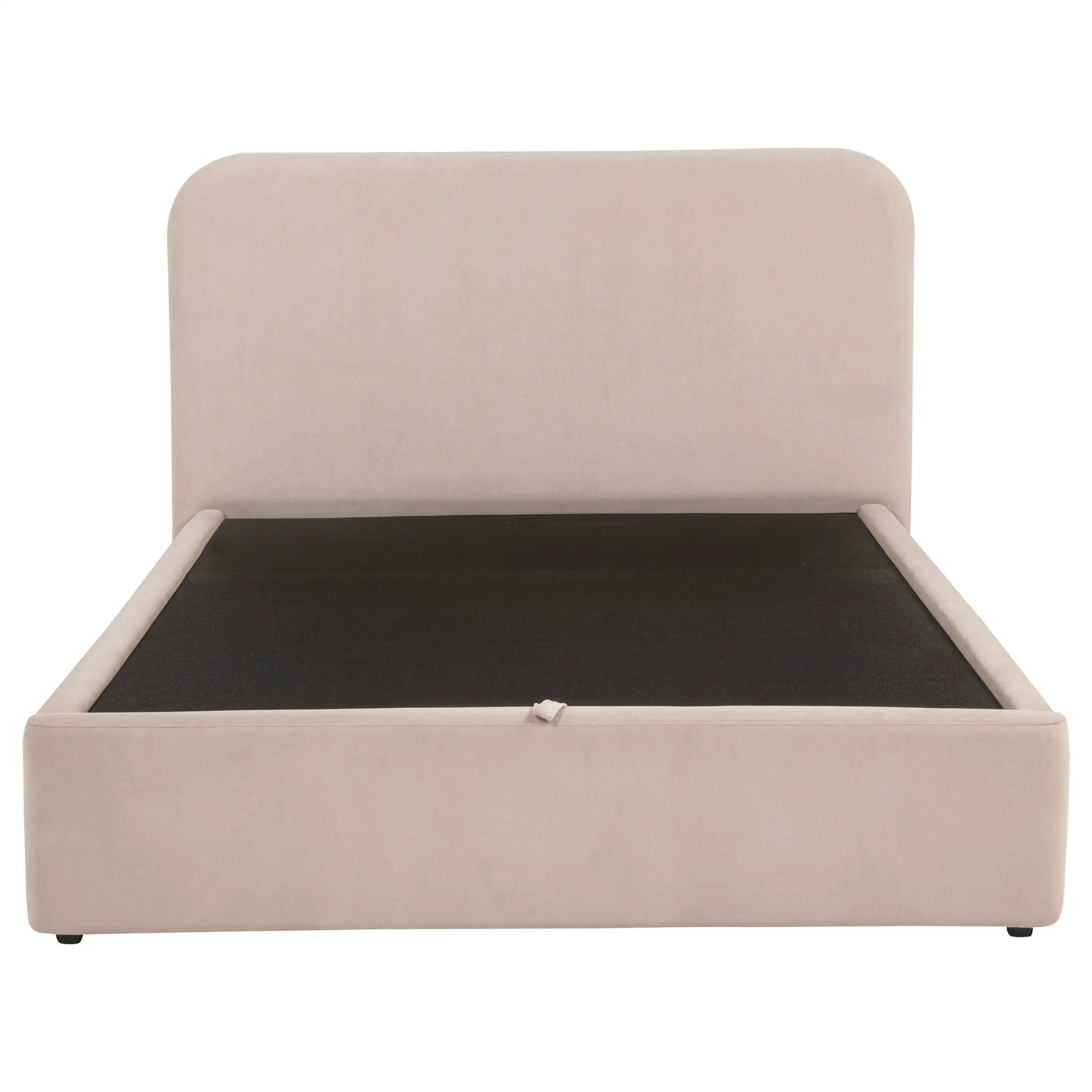 Anders Upholstered Queen Storage Lift Platform Bed Beige by Unique Piece Furniture