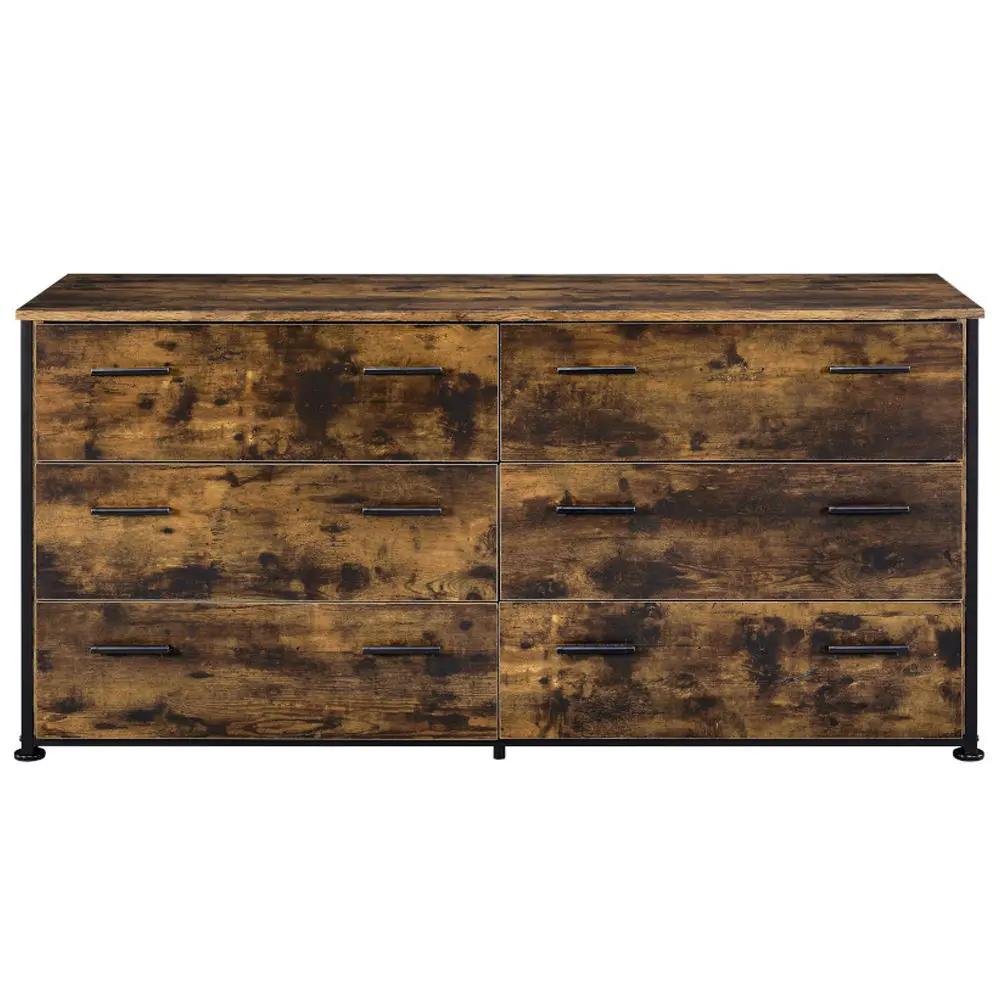 Juvanth - Dresser - Rustic Oak & Black by Unique Piece Furniture