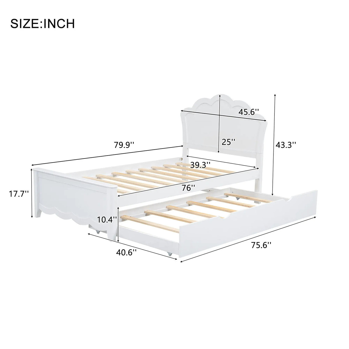 Platform Bed With Headboard And Trundle by HouseOfZazla