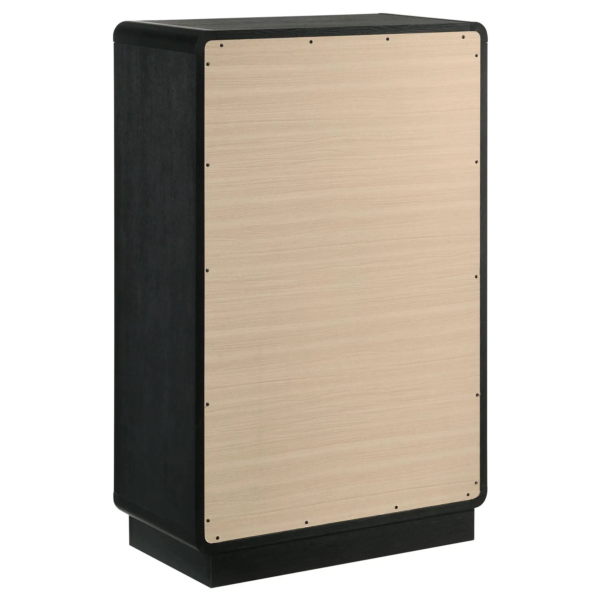 Burton - 5 Drawer Chest Of Drawers - Black by HouseOfZazla