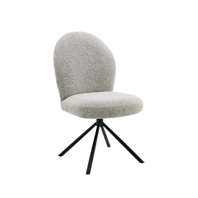 Side Chair With Swivel (Set of 2) - Gray by HouseOfZazla
