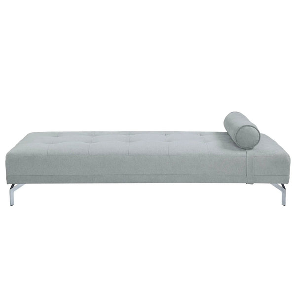 Quenti Velvet Sofa Bed With Pillow - Gray, photo 2 of 4