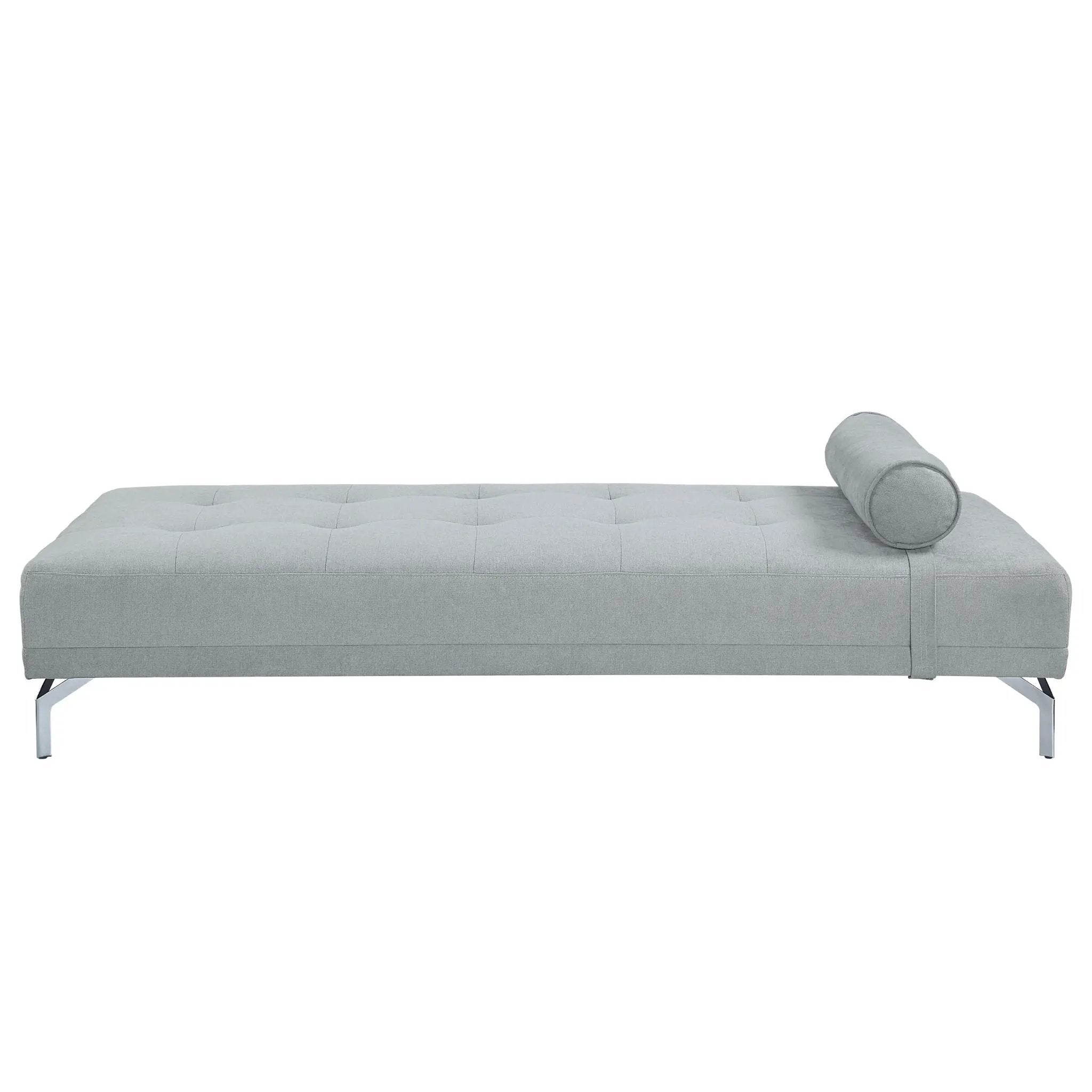 Quenti - Velvet Sofa Bed With Pillow - Gray by Unique Piece Furniture
